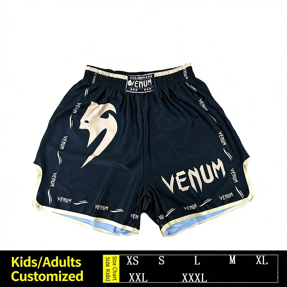 Men Women Muay Thai shorts Martial Arts Training Shorts