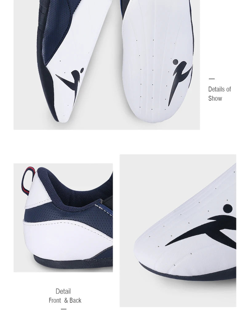 Taekwondo Lifestyle Shoes Thicker Soft Bottom Rubber Bottom Shoes Adult Men Women Breathable Martial Arts Shoes for Instructors