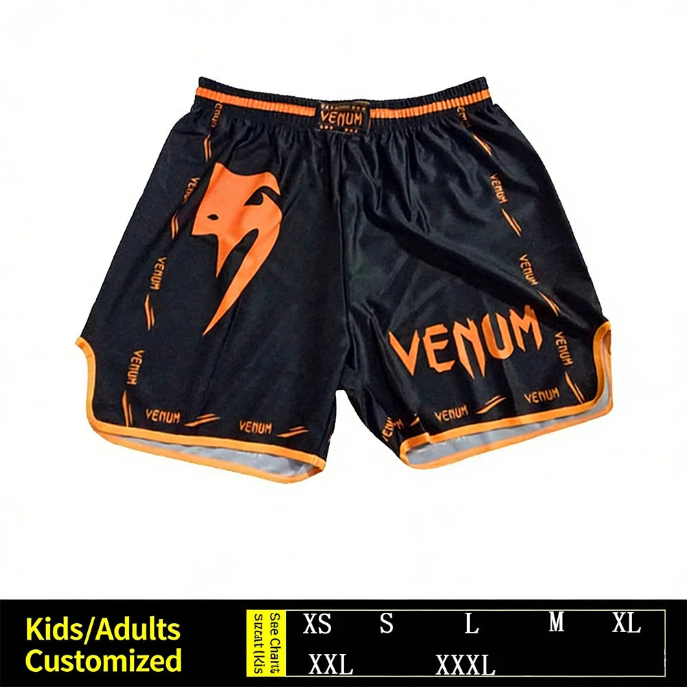 Men Women Muay Thai shorts Martial Arts Training Shorts