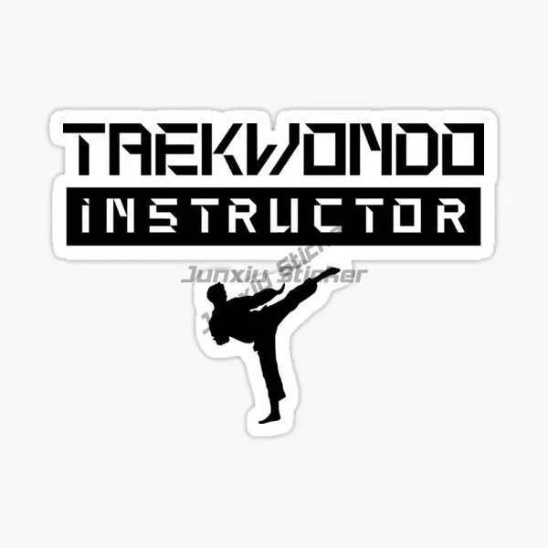 Taekwondo Combat Kicking Creative PVC Car Stickers Accessories Window Wall Decal Customizable Size 10 cm,13cm,16cm ,20 cm sizes
