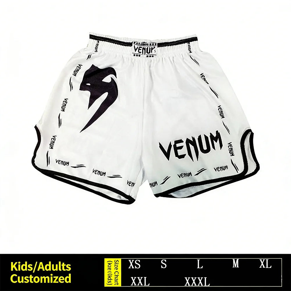 Men Women Muay Thai shorts Martial Arts Training Shorts
