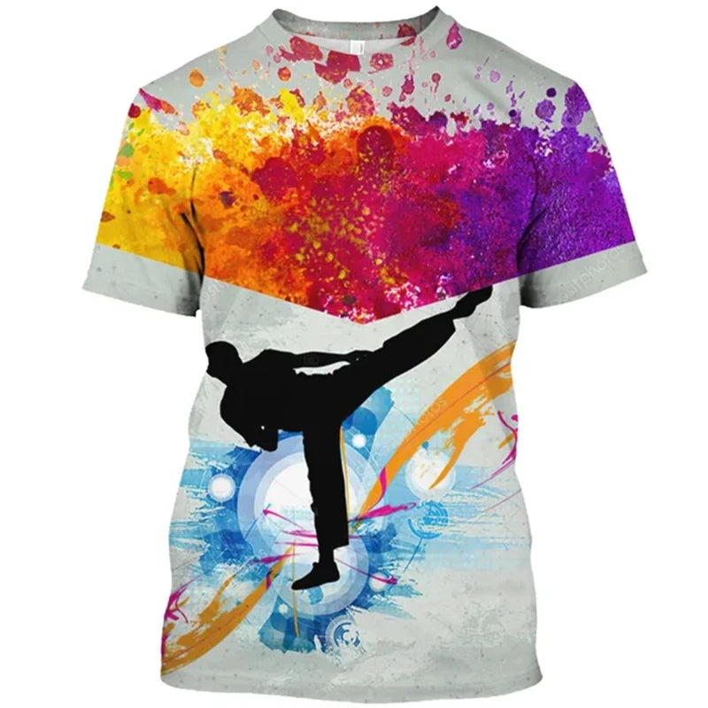 3d Printed T-shirt For Men Women Sports Breathable Comfortable Tee Shirt Short Sleeves