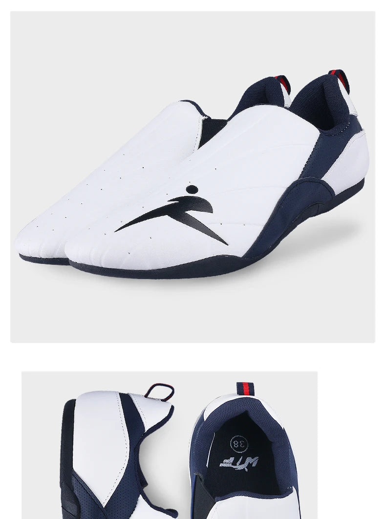 Taekwondo Lifestyle Shoes Thicker Soft Bottom Rubber Bottom Shoes Adult Men Women Breathable Martial Arts Shoes for Instructors