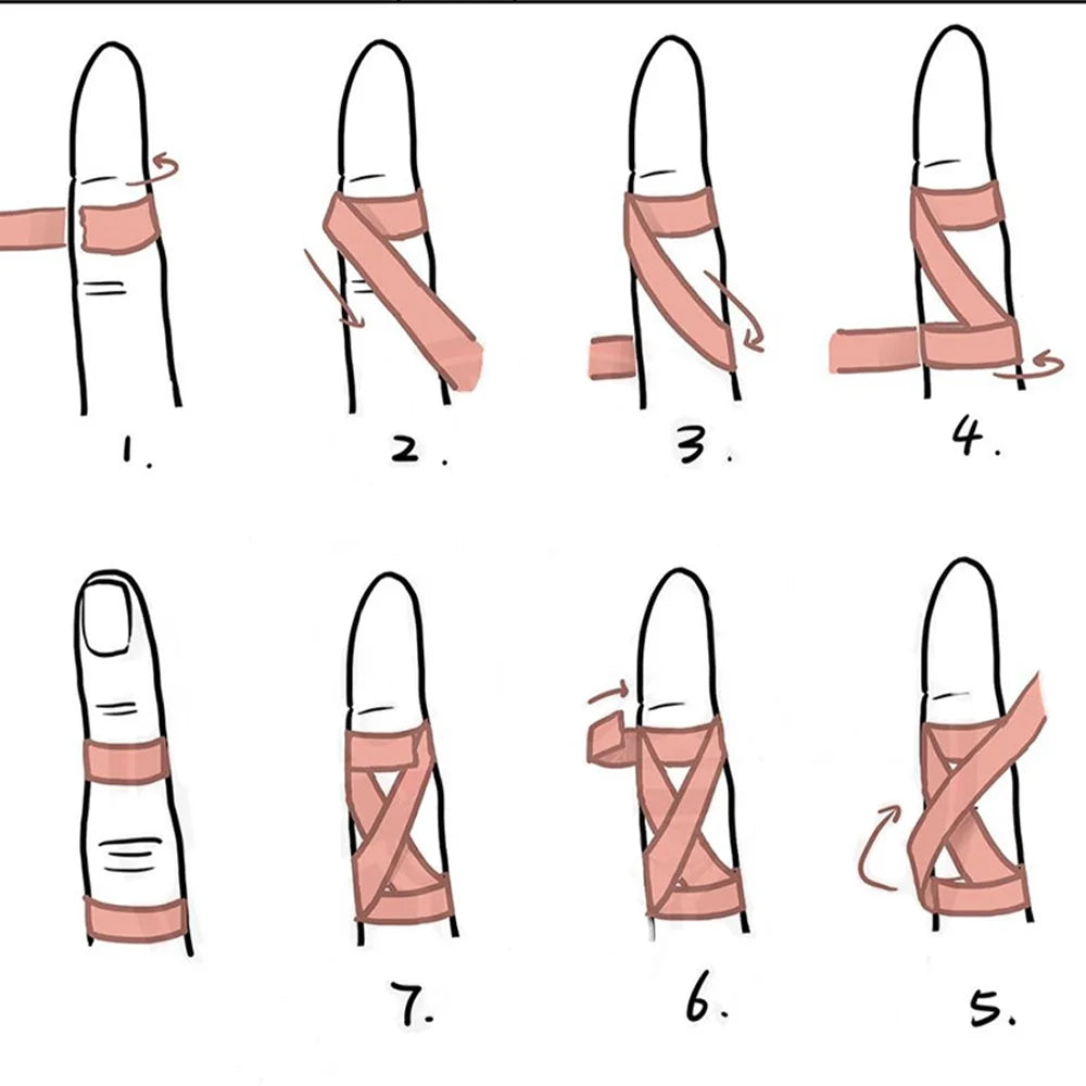 Jiu-Jitsu Elastic Bandage, Finger Tape, BJJ Sports Bandage, Self-Adhesive Finger Tape