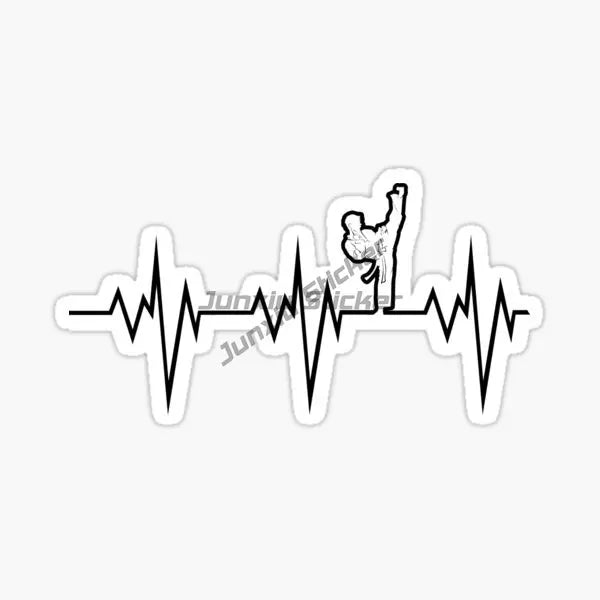 Taekwondo Combat Kicking Creative PVC Car Stickers Accessories Window Wall Decal Customizable Size 10 cm,13cm,16cm ,20 cm sizes
