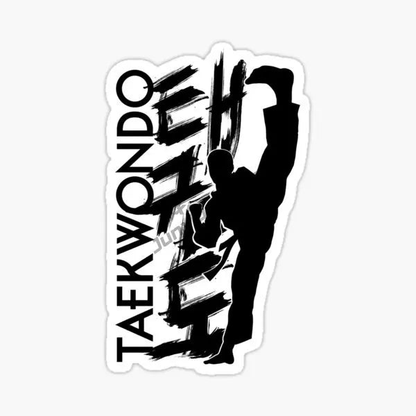Taekwondo Combat Kicking Creative PVC Car Stickers Accessories Window Wall Decal Customizable Size 10 cm,13cm,16cm ,20 cm sizes