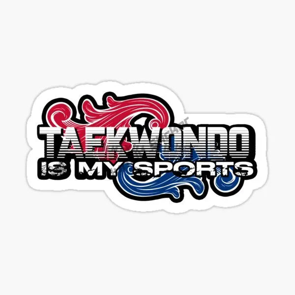 Taekwondo Combat Kicking Creative PVC Car Stickers Accessories Window Wall Decal Customizable Size 10 cm,13cm,16cm ,20 cm sizes
