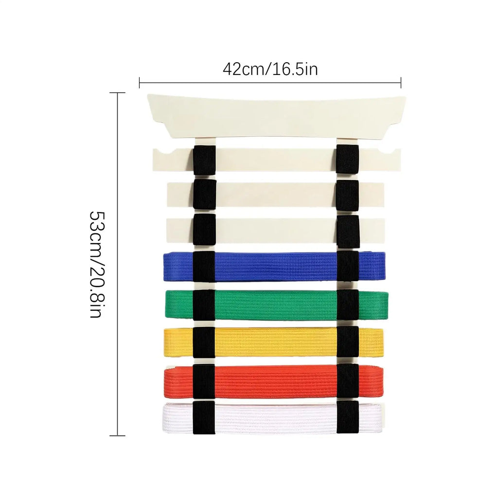 Taekwondo Belt Display Holder With Hanger And Stickers