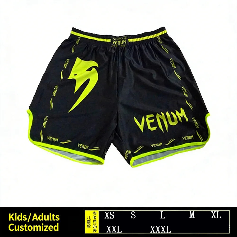 Men Women Muay Thai shorts Martial Arts Training Shorts