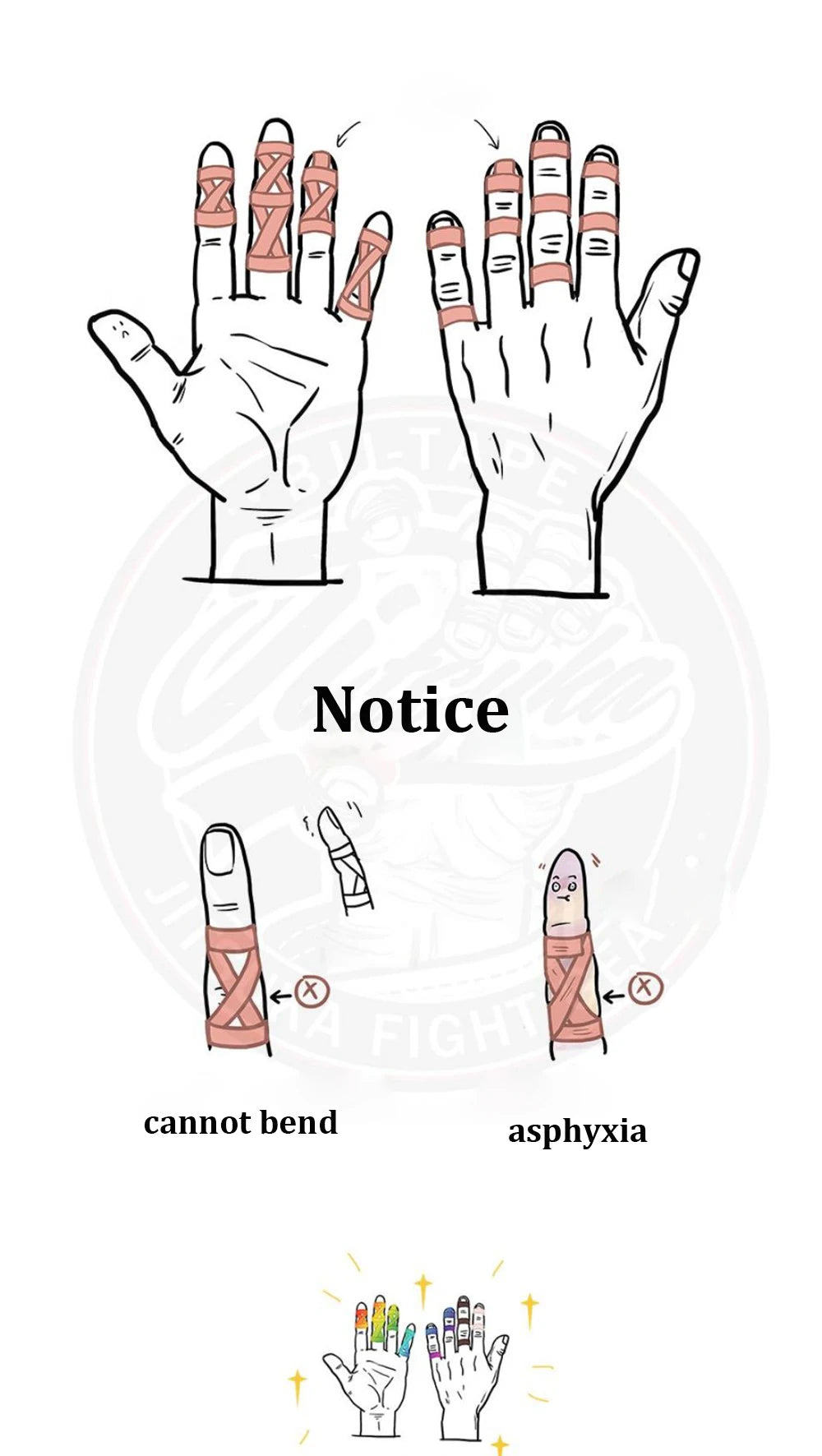 Jiu-Jitsu Elastic Bandage, Finger Tape, BJJ Sports Bandage, Self-Adhesive Finger Tape